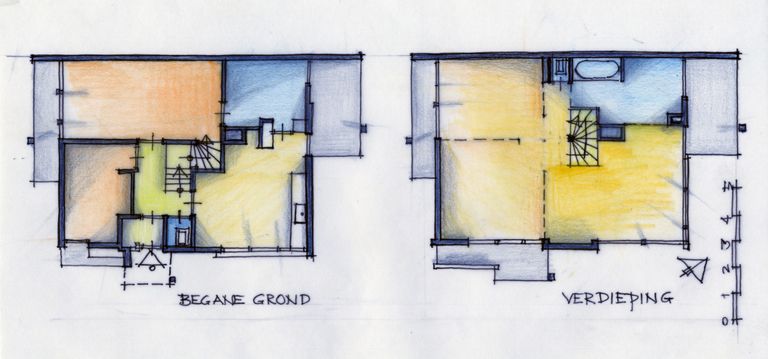 Plan Rietveld Schröder House 